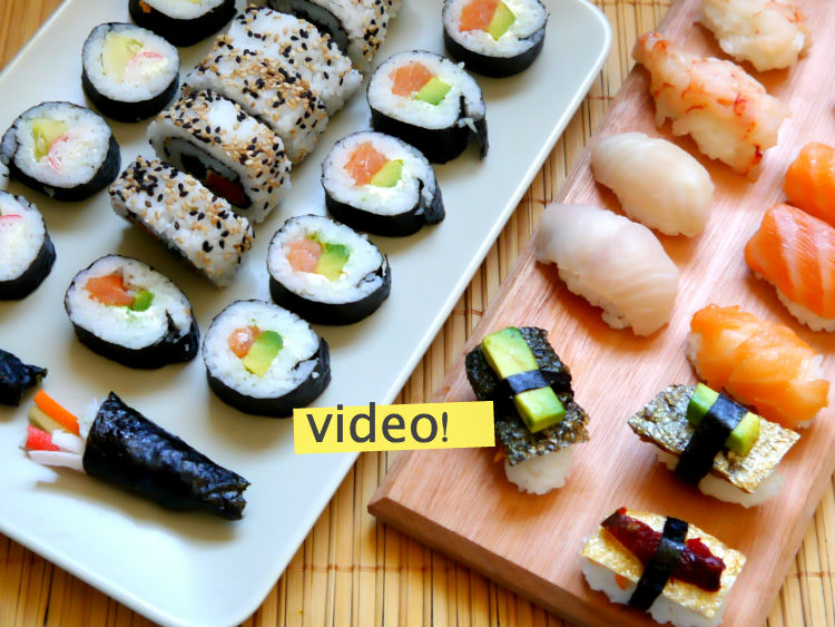 Arriba 88+ imagen receta para hacer sushi casero