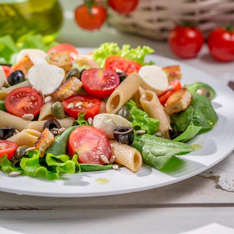 Ensalada de fideos mostacholes