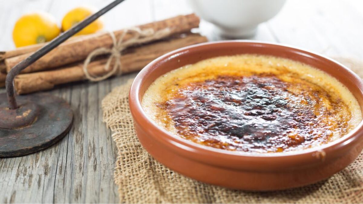 Crema catalana. Receta dulce fácil, sencilla y deliciosa