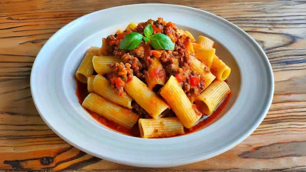 receta de rigatoni