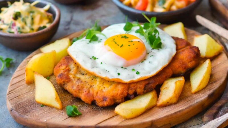 milanesa a caballo