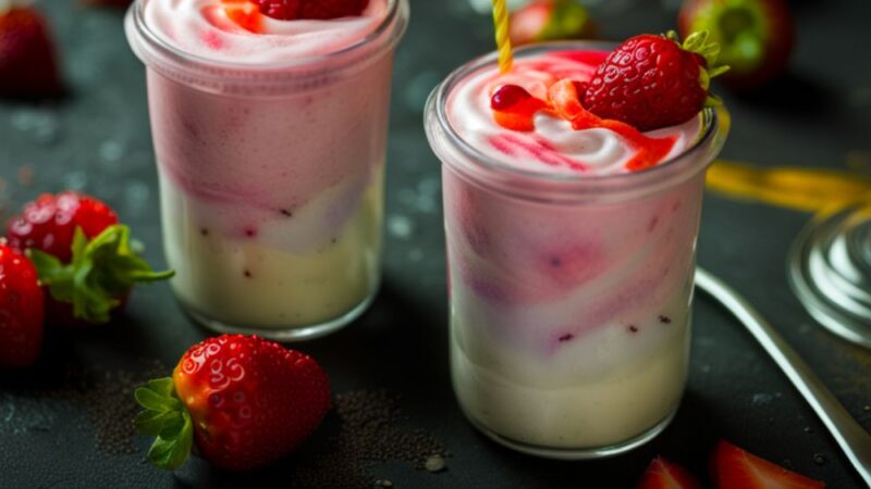 smoothie de frutas tropicales