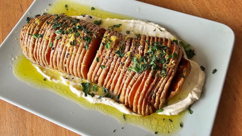 calabaza hasselback casera