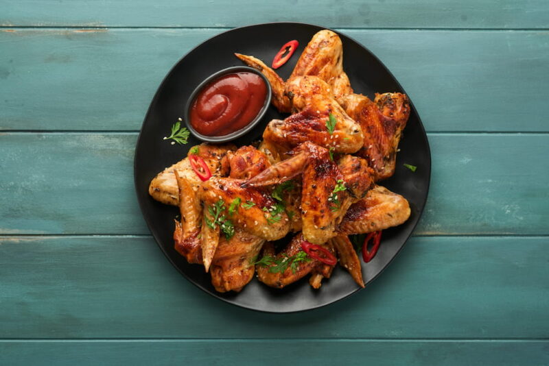 receta facil de alitas de pollo en freidora de aire