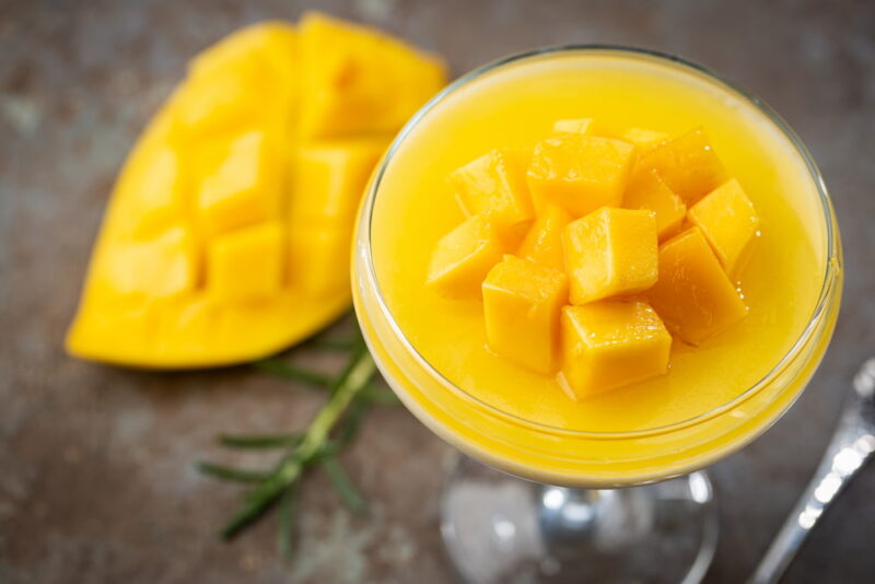 receta de mousse de mango