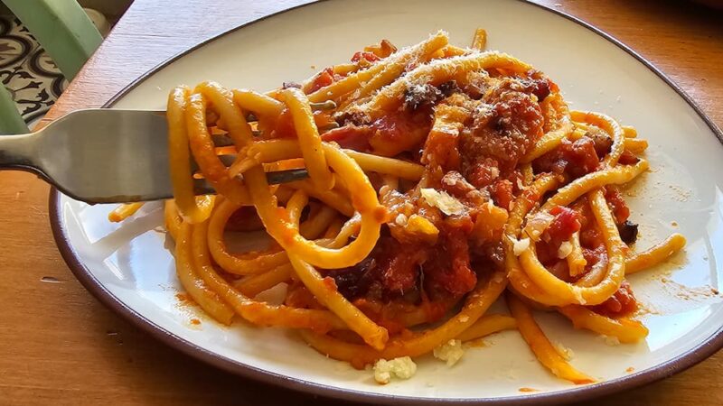 receta de pasta amatriciana