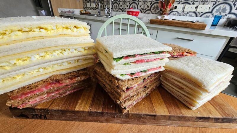 como hacer sandwich de miga