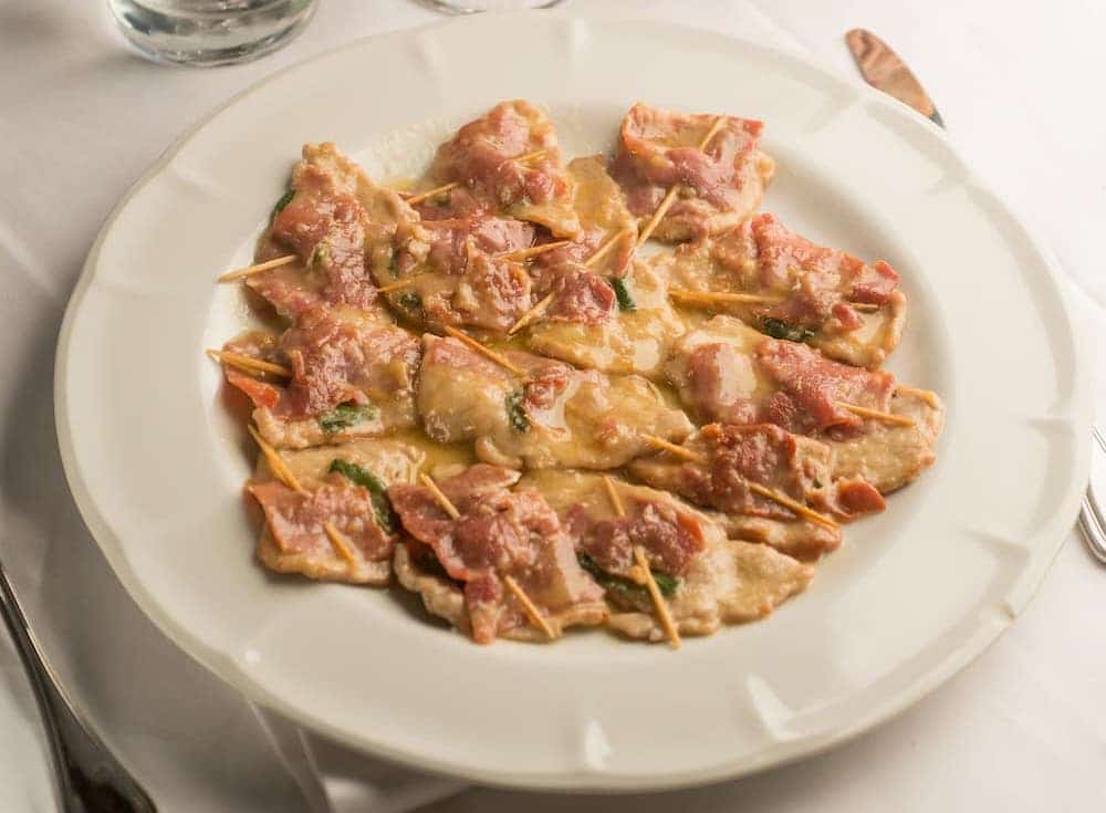 receta de saltimbocca