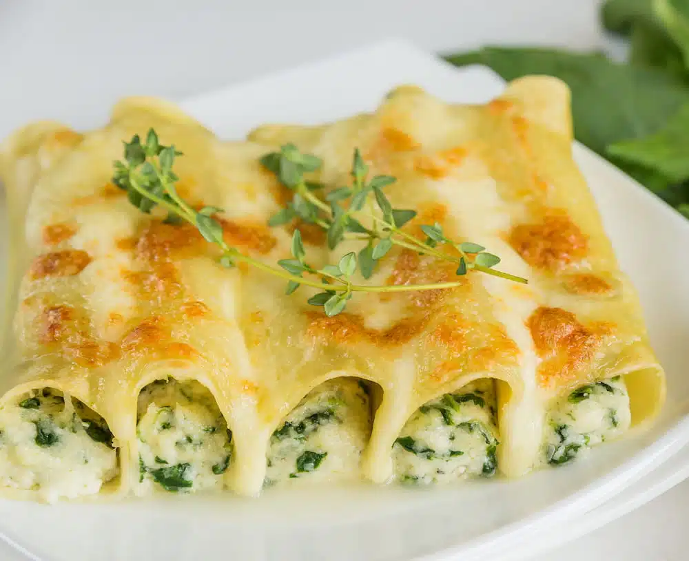 receta de canelones de acelga