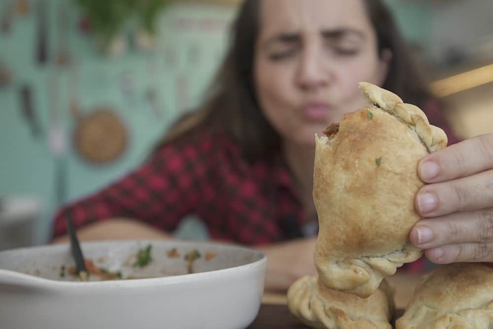 receta de empanadas de carne cortada a cuchillo