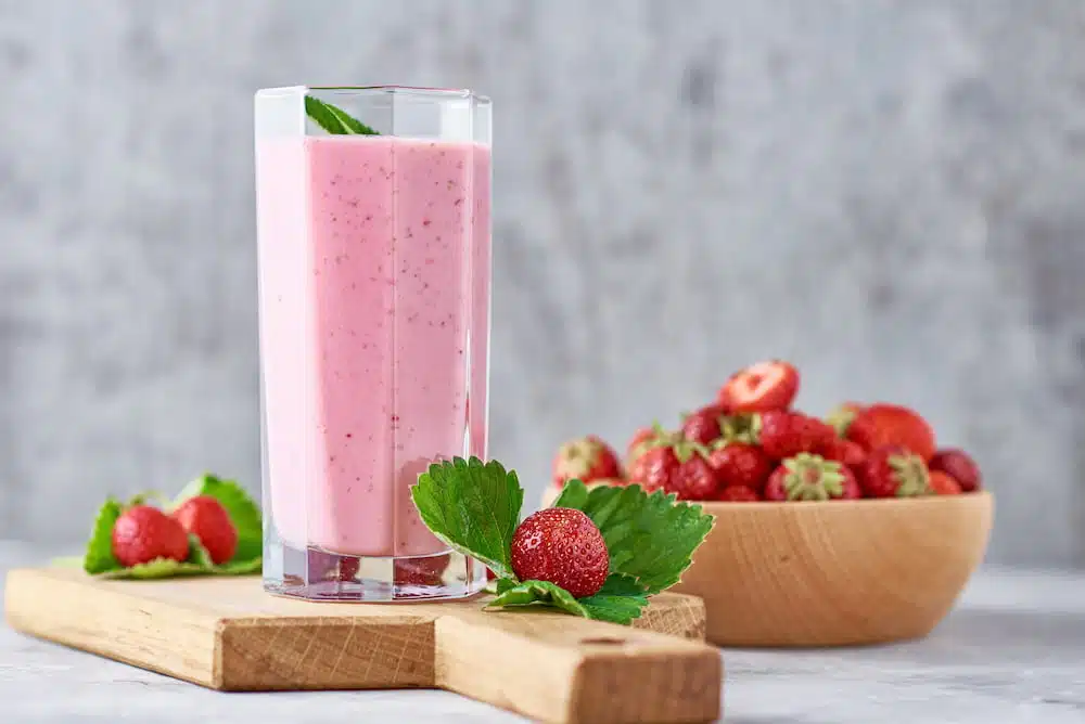 receta de licuado de frutilla