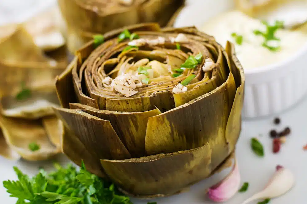 receta de alcachofas al horno